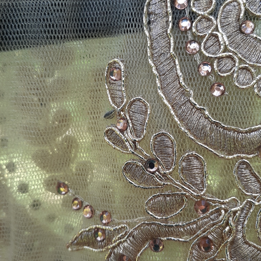 Camille la vie green backless formal prom dress - Picture 4 of 16